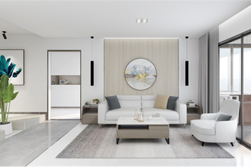 海口市恩祥新城現(xiàn)代簡約風(fēng)格三居室裝修案例