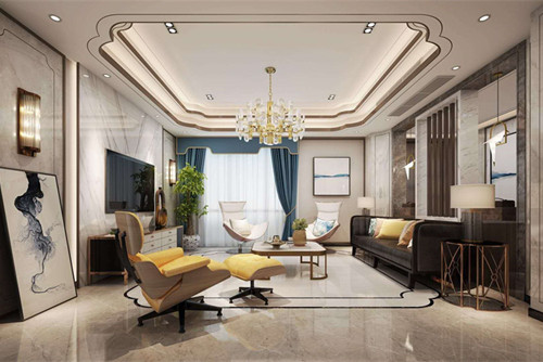 六盤水101-200平米新中式風(fēng)格裝修設(shè)計效果圖