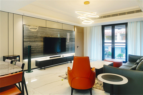 自貢市泰豐國際城一期輕奢風(fēng)格三居室裝修案例