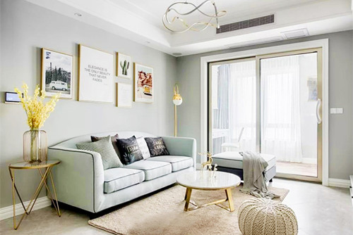 自貢市萬達(dá)廣場(chǎng)都會(huì)華宅北歐風(fēng)格三居室裝修案例