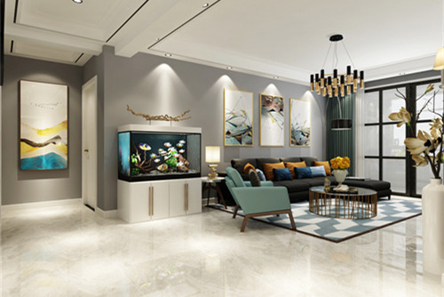 泰州市濱江新區(qū)富陽社區(qū)現(xiàn)代簡約風(fēng)格三居室裝修案例