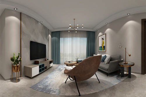 惠州市中洲中央公園現(xiàn)代簡(jiǎn)約風(fēng)格三居室裝修案例