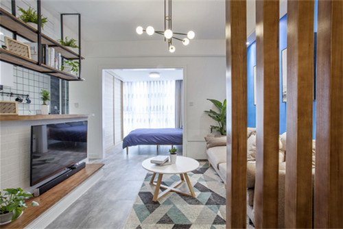 德陽市力創(chuàng)巴黎之春北歐風(fēng)格二居室裝修案例