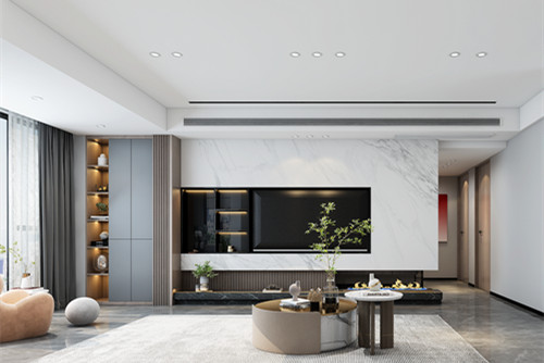 江門市雅逸尚都現(xiàn)代簡(jiǎn)約風(fēng)格三居室裝修案例