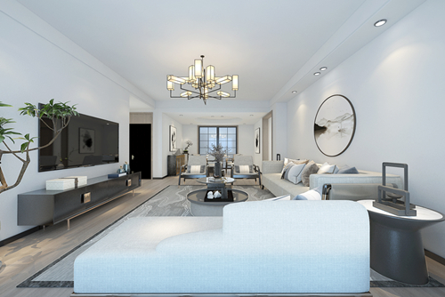 百色市定律村現(xiàn)代簡(jiǎn)約風(fēng)格三居室裝修案例