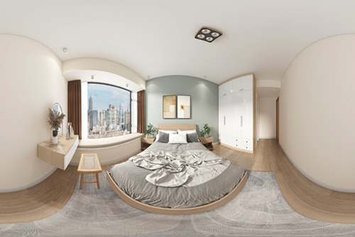 江門市世茂碧海銀湖北歐風(fēng)格三居室裝修案例