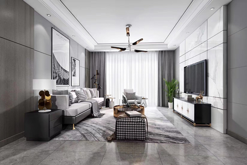 江門市方圓&middot;云山詩意(鶴山)現(xiàn)代風(fēng)格三居室裝修案例