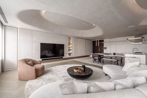 韶關市富康翰林世家二期現(xiàn)代簡約風格復式裝修案例