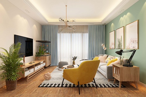 廣州市云溪四季北歐風(fēng)格四居室裝修案例