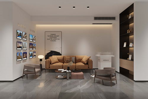 廣州市越秀濱海新城現(xiàn)代風格辦公空間裝修案例