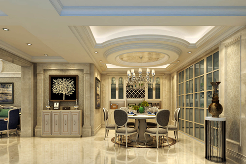 ?？谑胁擦治髟窔W式風(fēng)格復(fù)式裝修案例
