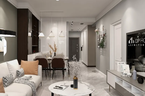 佛山市海倫堡&middot;美的&middot;玖悅府現(xiàn)代簡(jiǎn)約風(fēng)格三居室裝修案例