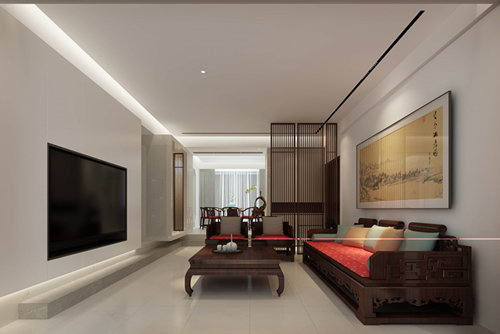 廣州市鴻成&middot;珠江玥新中式風(fēng)格別墅裝修案例