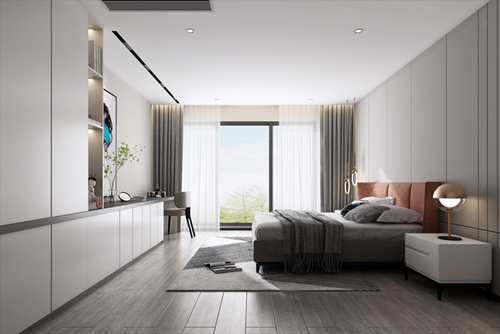 ?？谑协h(huán)球100寶龍城現(xiàn)代風(fēng)格三居室裝修案例