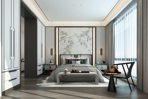 ?？谑泻豌Ｌ母轮惺斤L(fēng)格別墅裝修案例