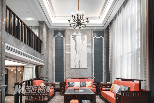 嘉興市寶石公館新中式風(fēng)格別墅裝修案例