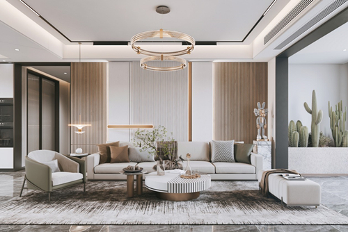 江門市駿凱豪庭現(xiàn)代風格三居室裝修案例