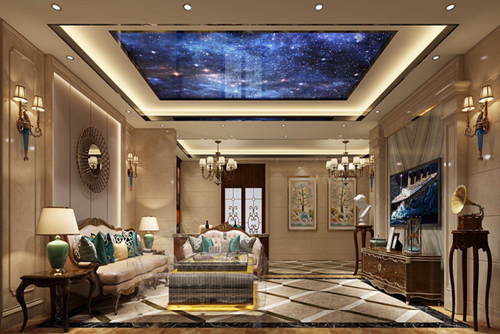 清遠市現(xiàn)代城歐式風(fēng)格別墅裝修案例