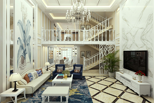 曲靖市金湘九俊歐式風(fēng)格別墅裝修案例