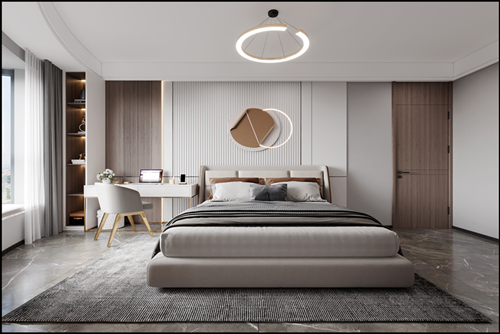 佛山市金茂綠島湖現(xiàn)代風(fēng)格三居室裝修案例