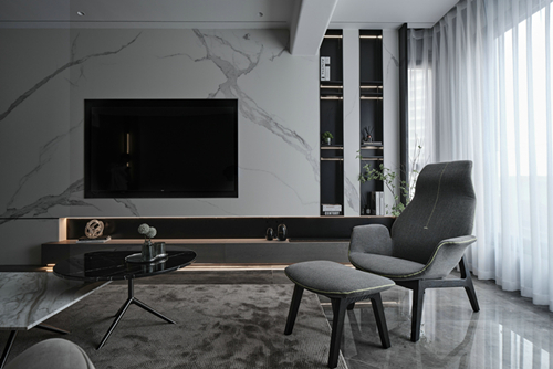 中山市麗豪花園現(xiàn)代簡(jiǎn)約風(fēng)格三居室裝修案例