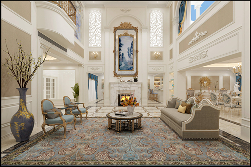 佛山市綠城桂語映月歐式風(fēng)格別墅裝修案例