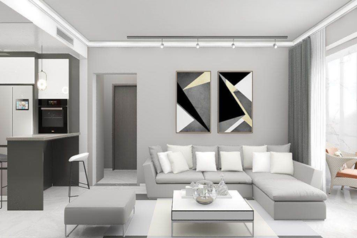 珠海市中海十里觀瀾現(xiàn)代簡(jiǎn)約風(fēng)格三居室裝修案例