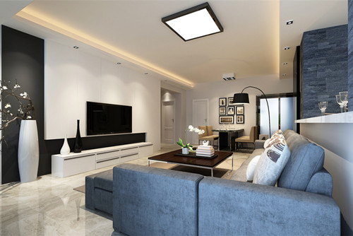 中山市凱茵又一城花漾集現(xiàn)代簡約風(fēng)格三居室裝修案例