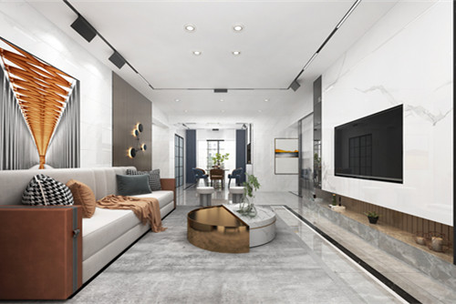 中山市正和中州輕奢風格五居室裝修案例