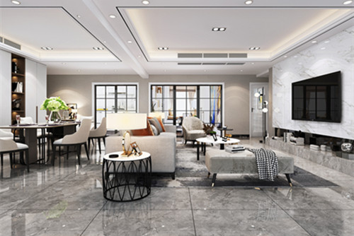 中山市麗逸花園現(xiàn)代簡約風(fēng)格四居室裝修案例