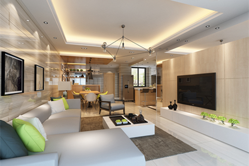 中山市海雅君悅花園現(xiàn)代簡(jiǎn)約風(fēng)格三居室裝修案例