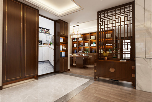 中山市香悅名門(南頭鎮(zhèn))新中式風(fēng)格五居室裝修案例