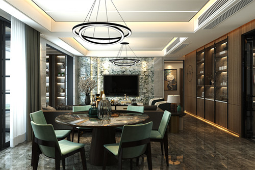 中山市凱茵又一城花漾集現(xiàn)代簡約風(fēng)格四居室裝修案例