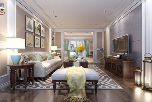 潮州市八號工業(yè)區(qū)住宅新中式風(fēng)格復(fù)式裝修案例