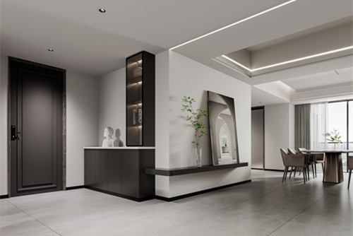 潮州市北橋大廈現(xiàn)代簡約風(fēng)格四居室裝修案例