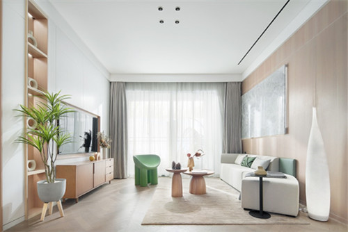 江門(mén)市綠茵高爾夫北歐風(fēng)格三居室裝修案例