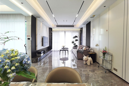 佛山市世茂弘陽綠島湖公館現(xiàn)代簡約風(fēng)格四居室裝修案例