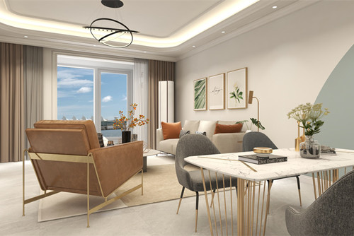 海口市耀江花園現(xiàn)代簡(jiǎn)約風(fēng)格三居室裝修案例