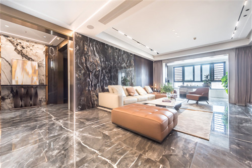 海口市昌茂翰林西苑輕奢風(fēng)格四居室裝修案例