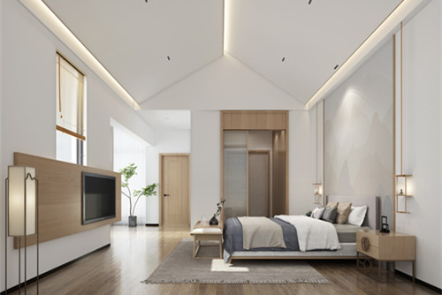 ?？谑泻？谌A潤(rùn)中心現(xiàn)代簡(jiǎn)約風(fēng)格三居室裝修案例