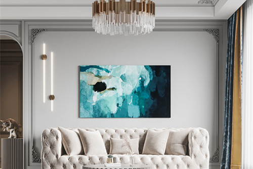 廣州市越秀濱海悅城輕奢風(fēng)格二居室裝修案例