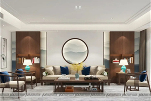 潮州市庵埠冠園新中式風(fēng)格五居室裝修案例