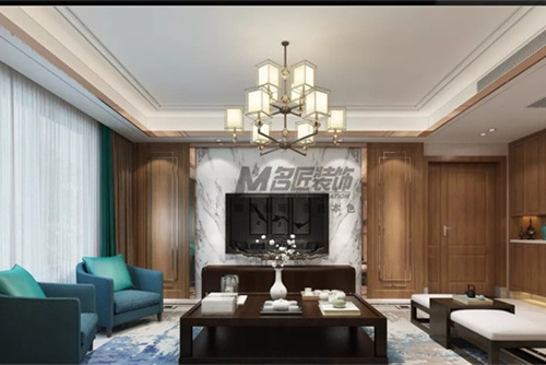 合肥市綠城&middot;廬境桃源新中式風(fēng)格四居室裝修案例