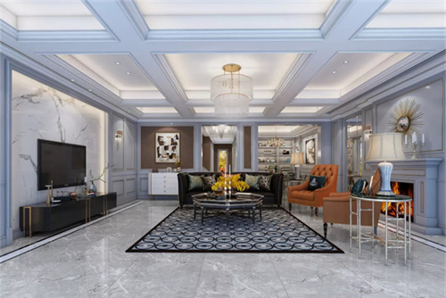 合肥市龍湖&middot;龍譽(yù)中心美式風(fēng)格別墅裝修案例