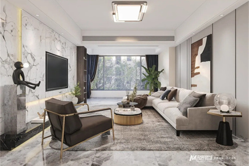 汕頭市和府現(xiàn)代簡(jiǎn)約風(fēng)格四居室裝修案例