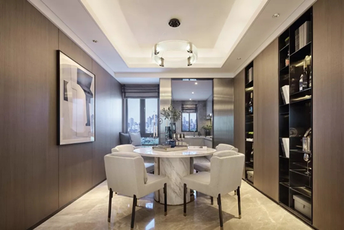 珠海市萬科海上城市現(xiàn)代簡約風格三居室裝修案例