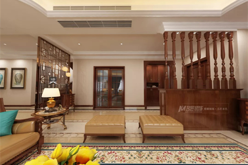 珠海市中海寰宇天下歐式風格別墅裝修案例