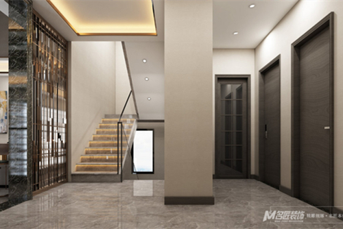 珠海市萬科海上城市現(xiàn)代簡約風格復式裝修案例